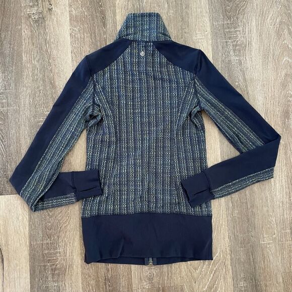Lululemon Women’s Nice Asana Jacket in Ziggy Wee August Inkwell / Inkwell - Picture 14 of 15